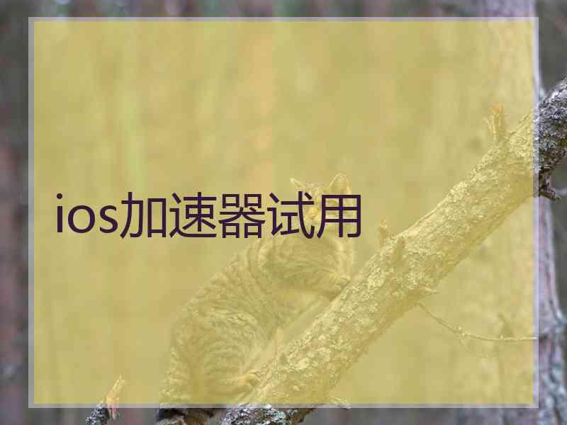 ios加速器试用