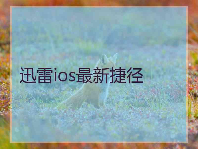 迅雷ios最新捷径