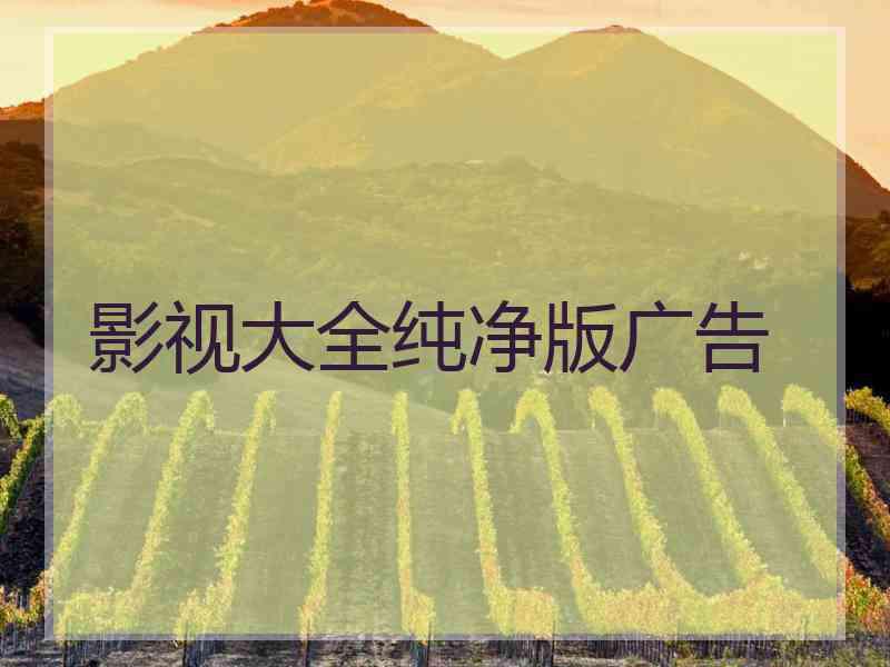 影视大全纯净版广告