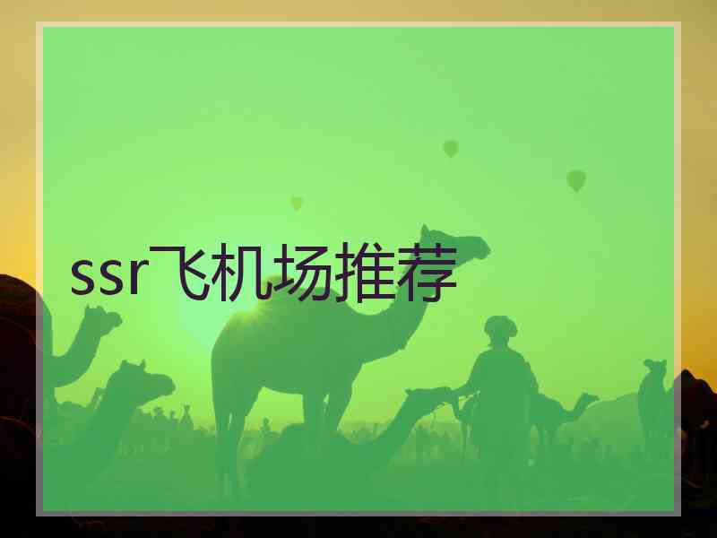 ssr飞机场推荐