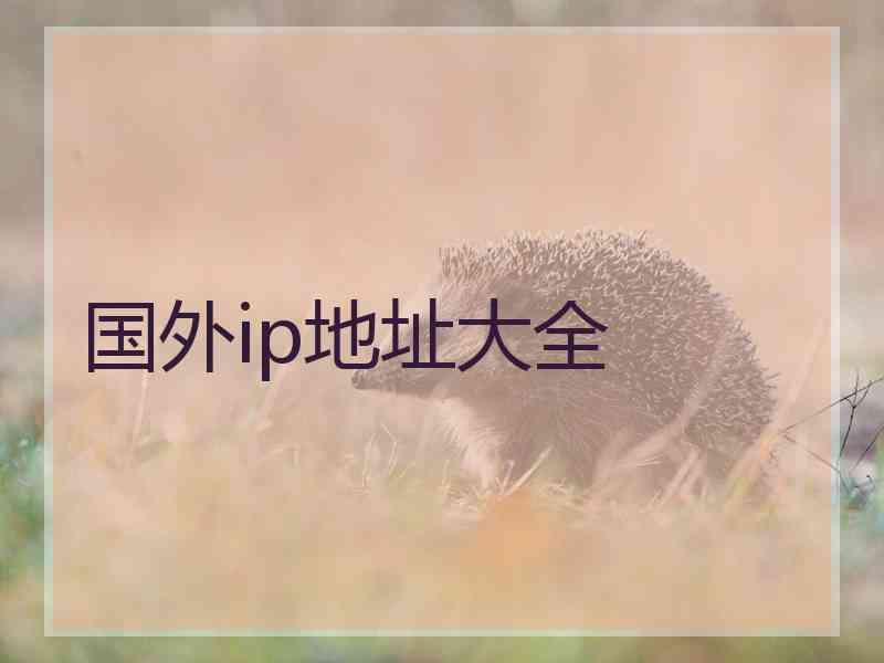 国外ip地址大全