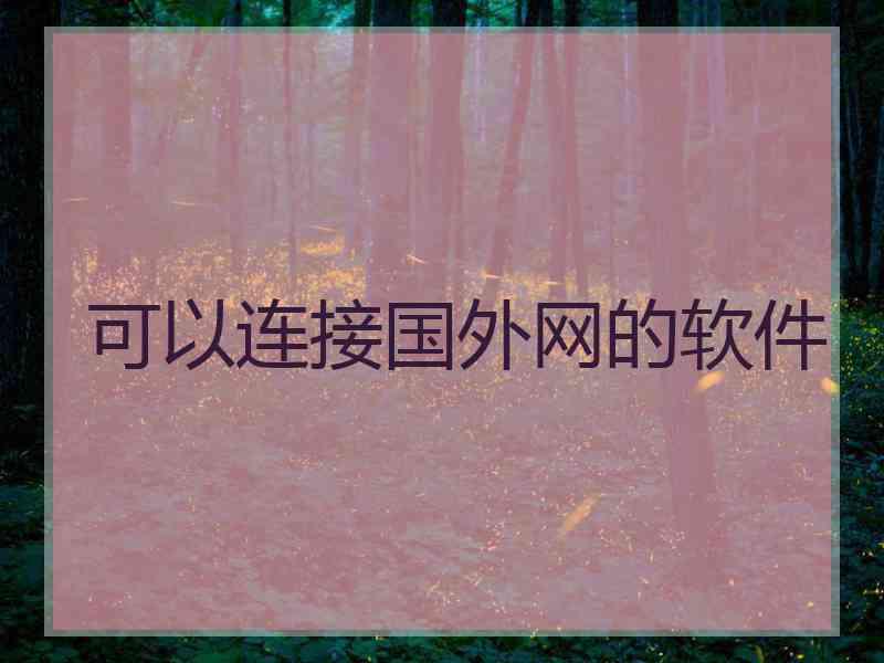 可以连接国外网的软件
