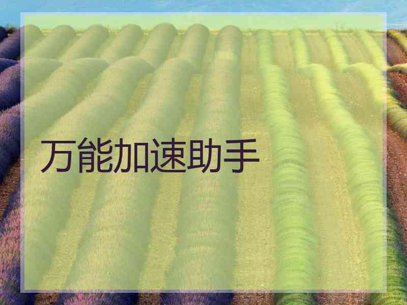万能加速助手