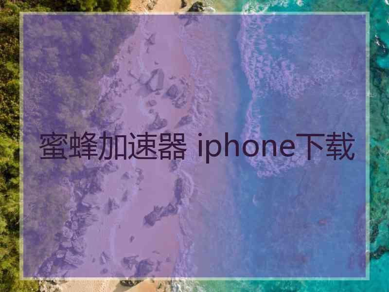 蜜蜂加速器 iphone下载