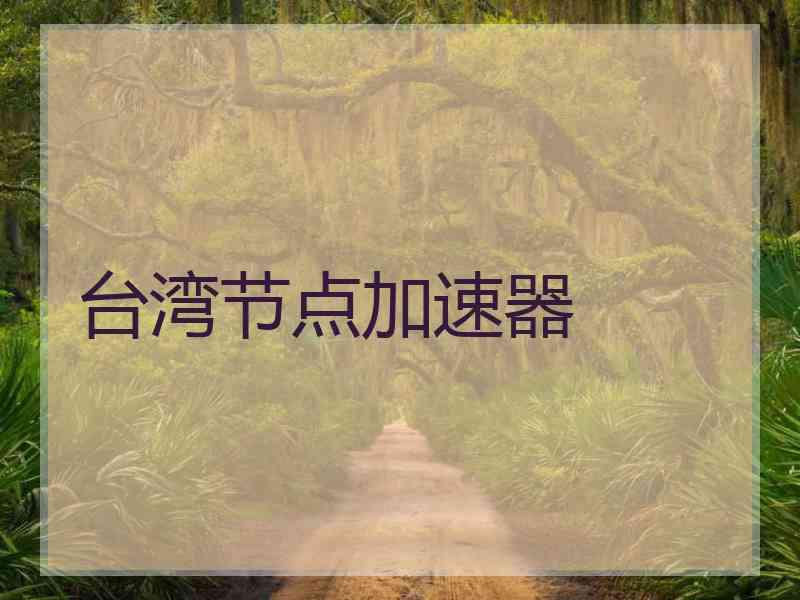 台湾节点加速器