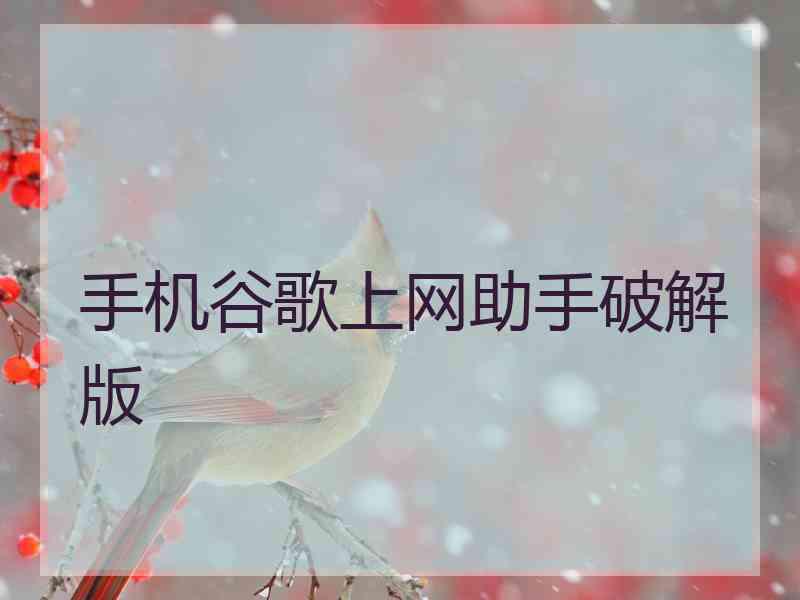 手机谷歌上网助手破解版