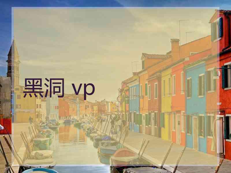 黑洞 vp