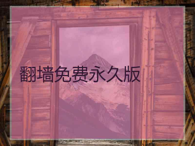 翻墙免费永久版