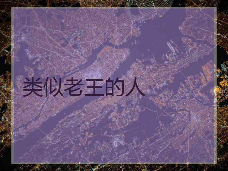 类似老王的人