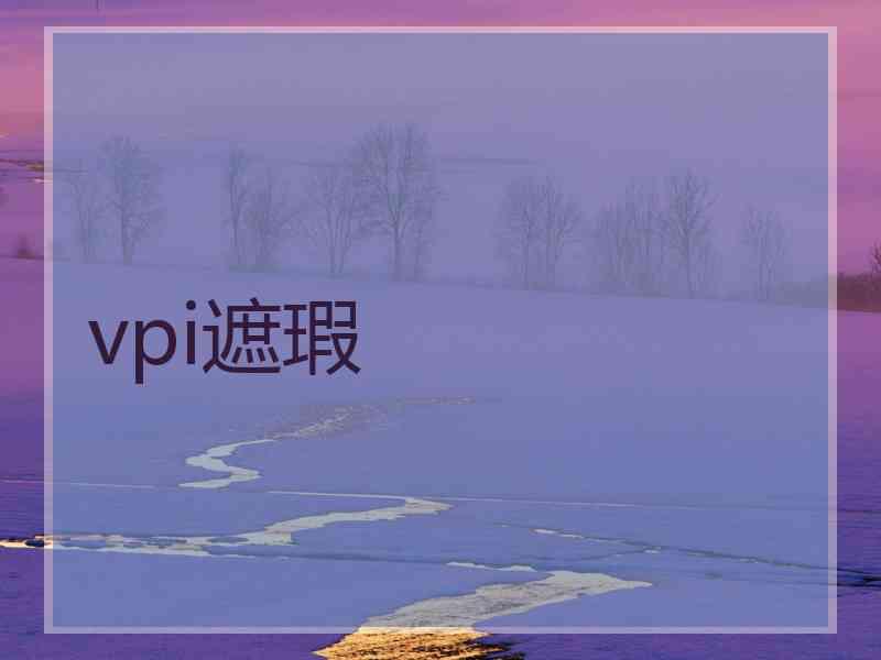vpi遮瑕