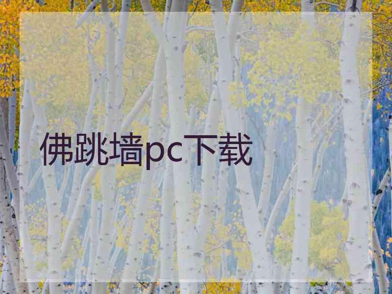 佛跳墙pc下载