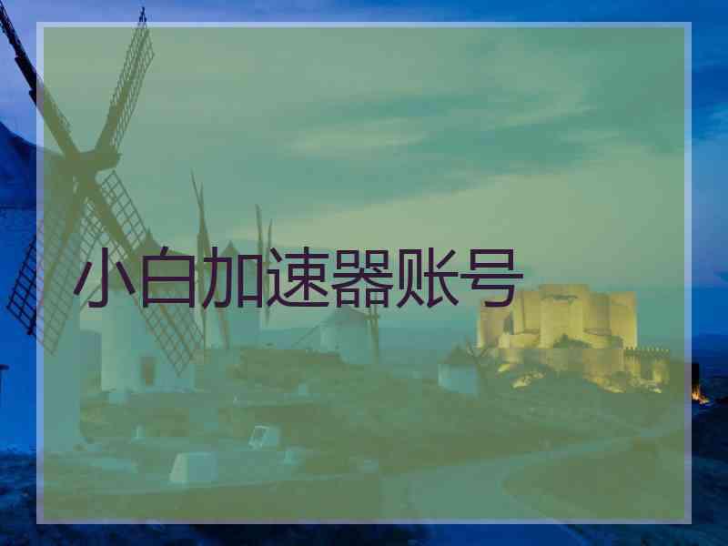 小白加速器账号