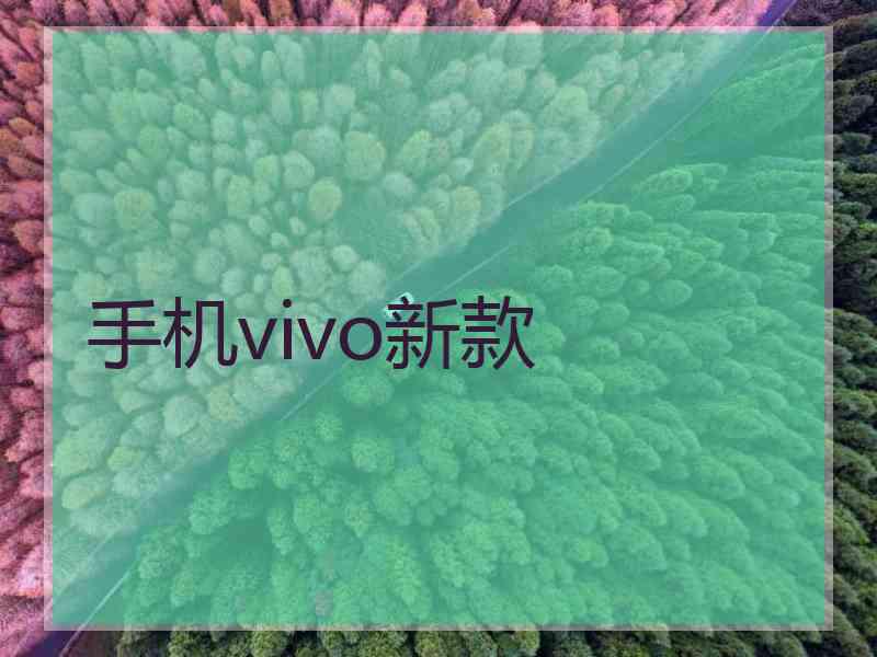 手机vivo新款