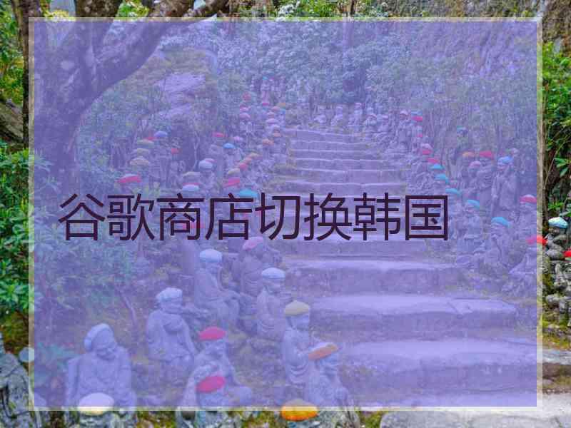 谷歌商店切换韩国