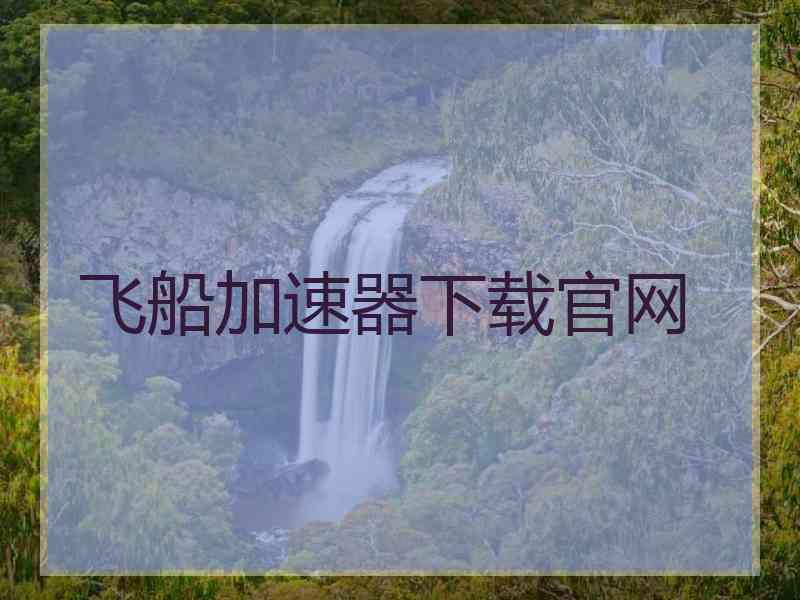 飞船加速器下载官网