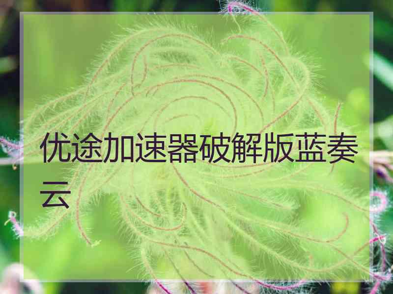 优途加速器破解版蓝奏云