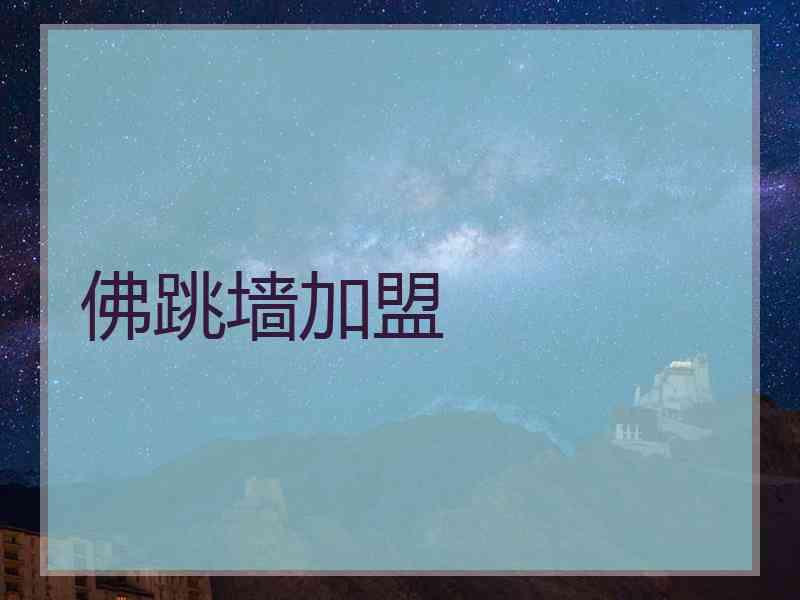 佛跳墙加盟