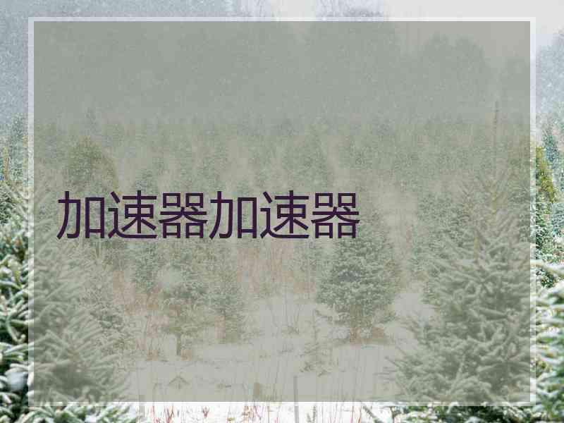 加速器加速器