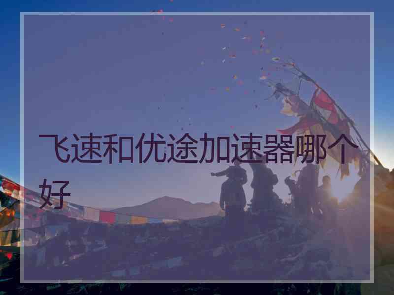 飞速和优途加速器哪个好