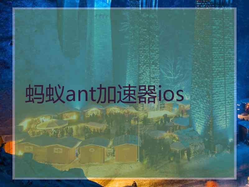 蚂蚁ant加速器ios