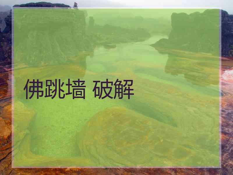 佛跳墙 破解