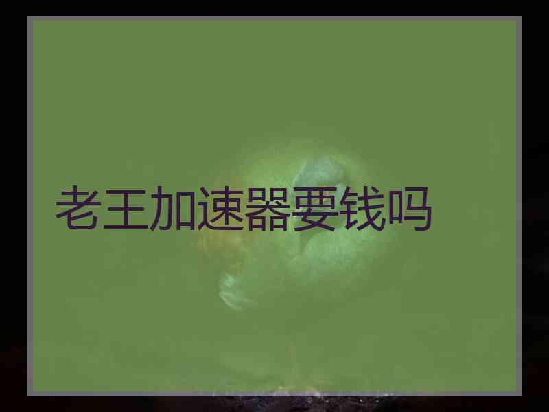 老王加速器要钱吗