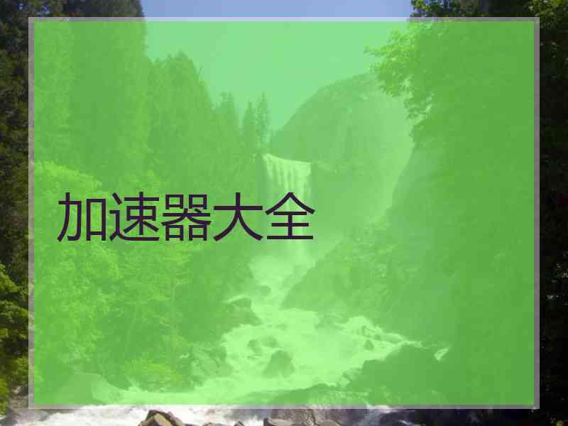 加速器大全