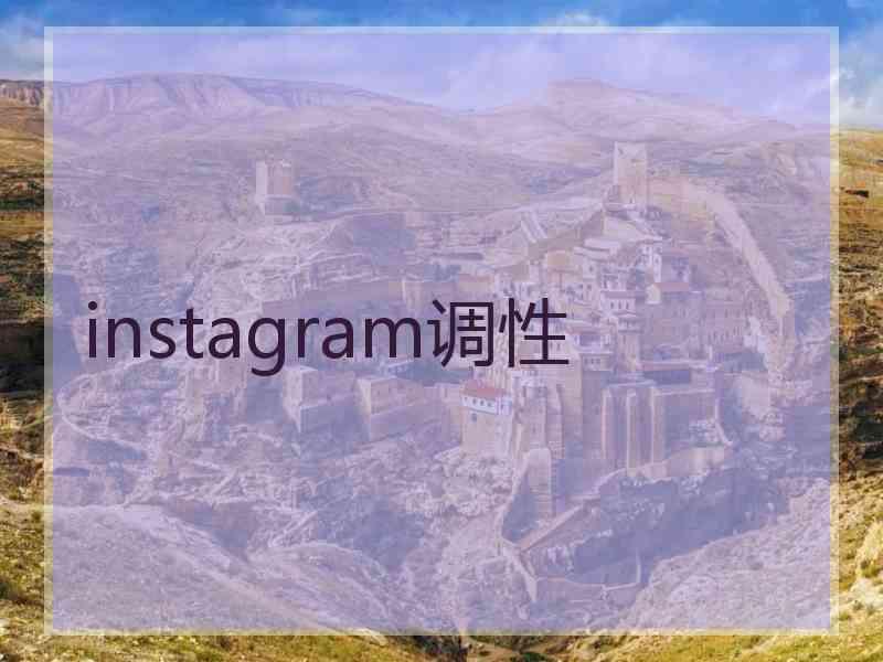 instagram调性