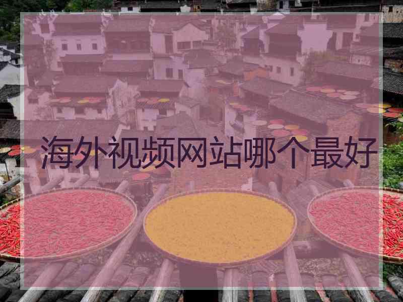 海外视频网站哪个最好