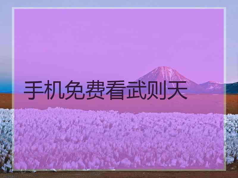 手机免费看武则天
