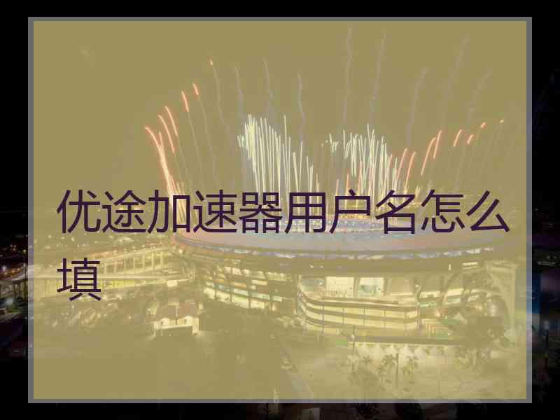 优途加速器用户名怎么填
