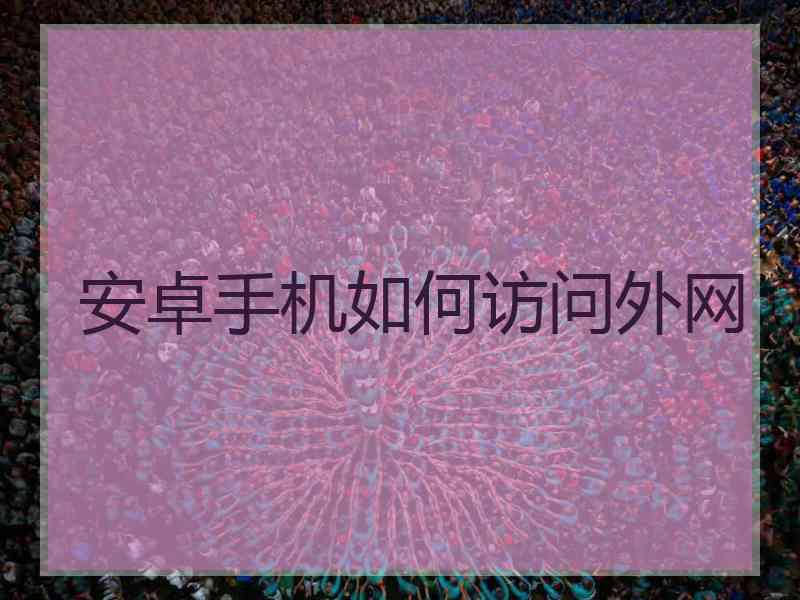 安卓手机如何访问外网