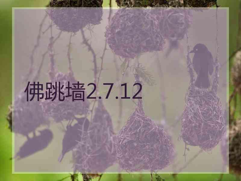 佛跳墙2.7.12