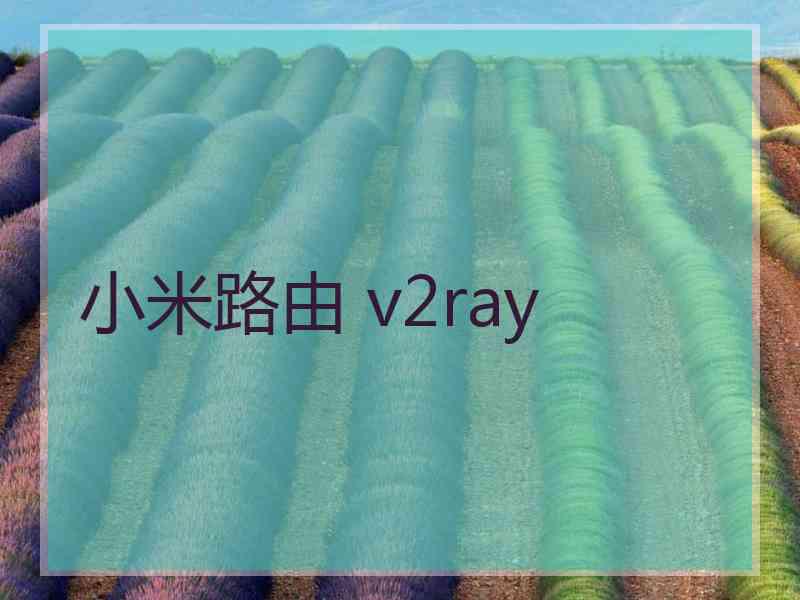 小米路由 v2ray