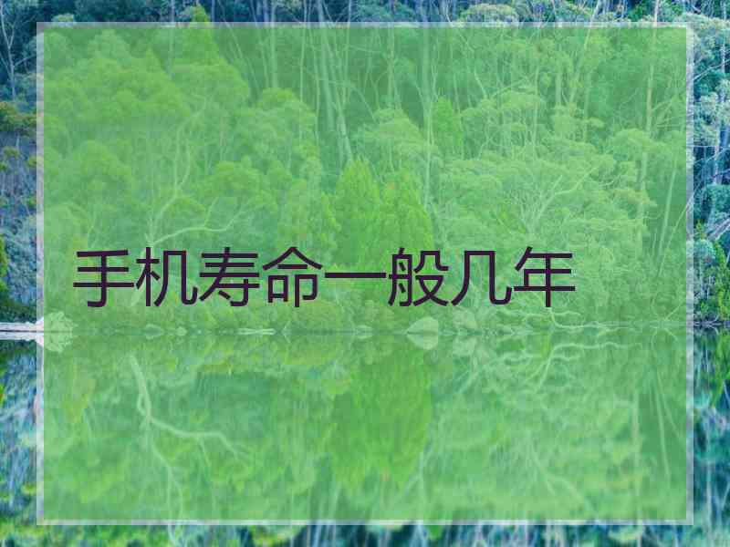 手机寿命一般几年