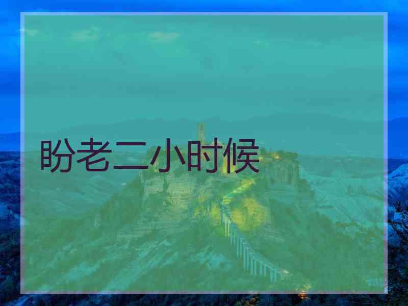 盼老二小时候