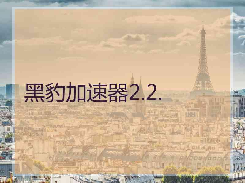 黑豹加速器2.2.