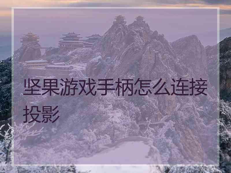 坚果游戏手柄怎么连接投影