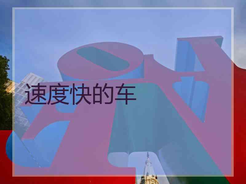 速度快的车