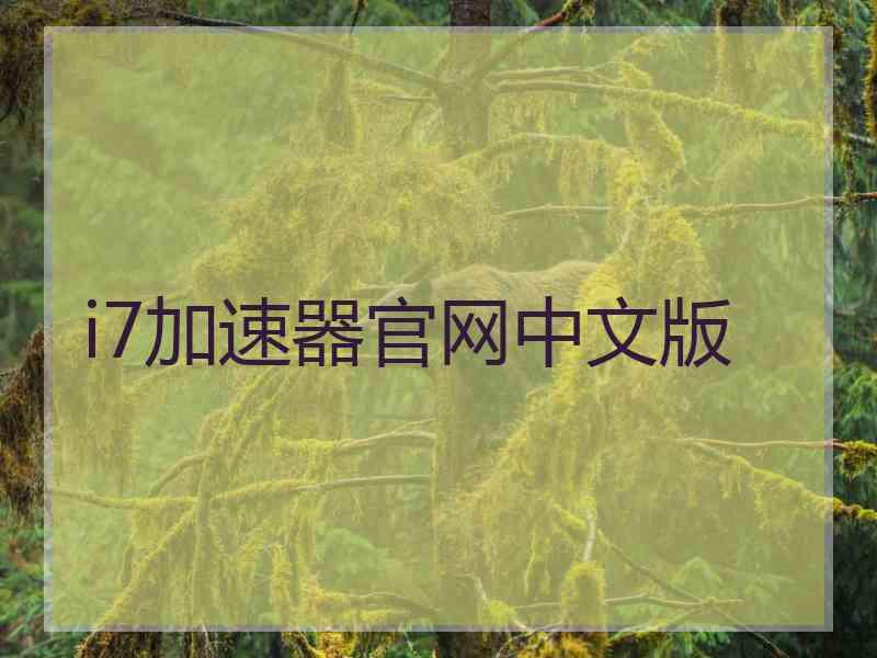 i7加速器官网中文版