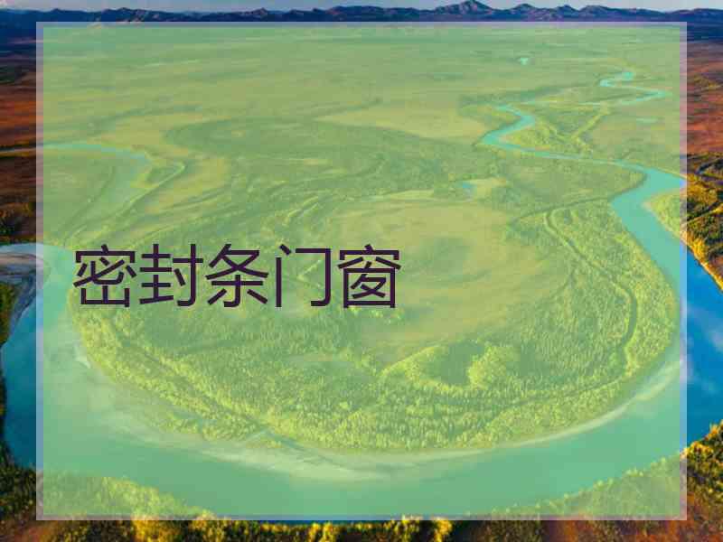 密封条门窗