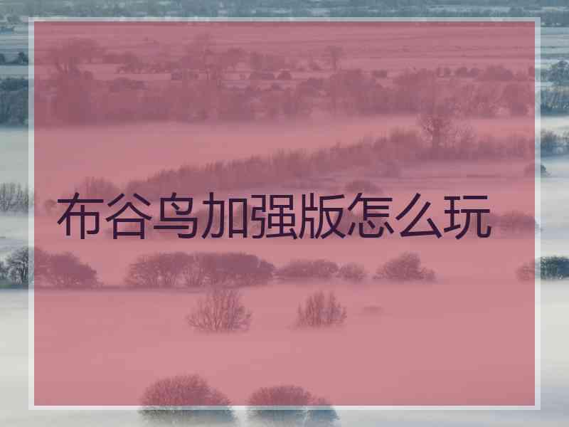 布谷鸟加强版怎么玩
