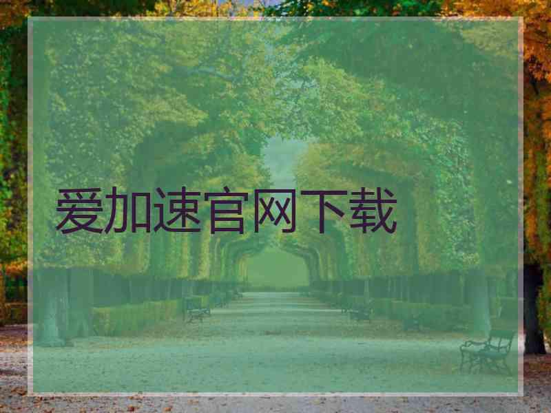 爱加速官网下载