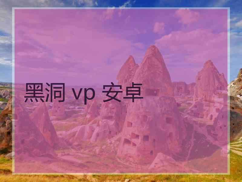 黑洞 vp 安卓