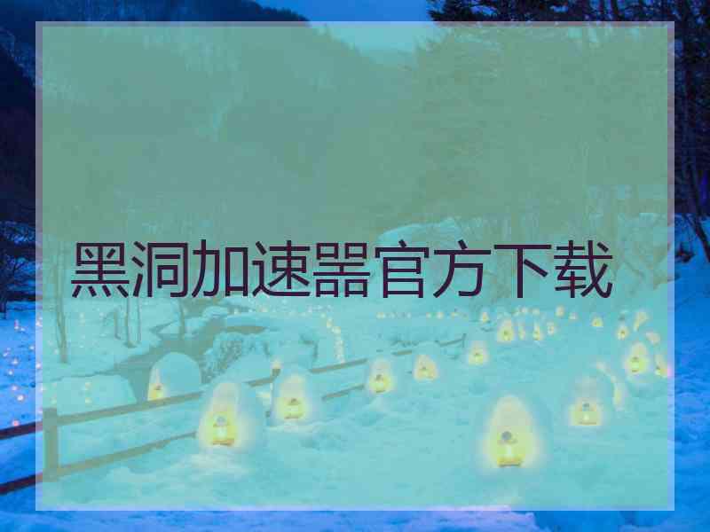 黑洞加速噐官方下载