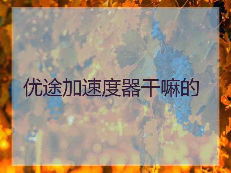 优途加速度器干嘛的