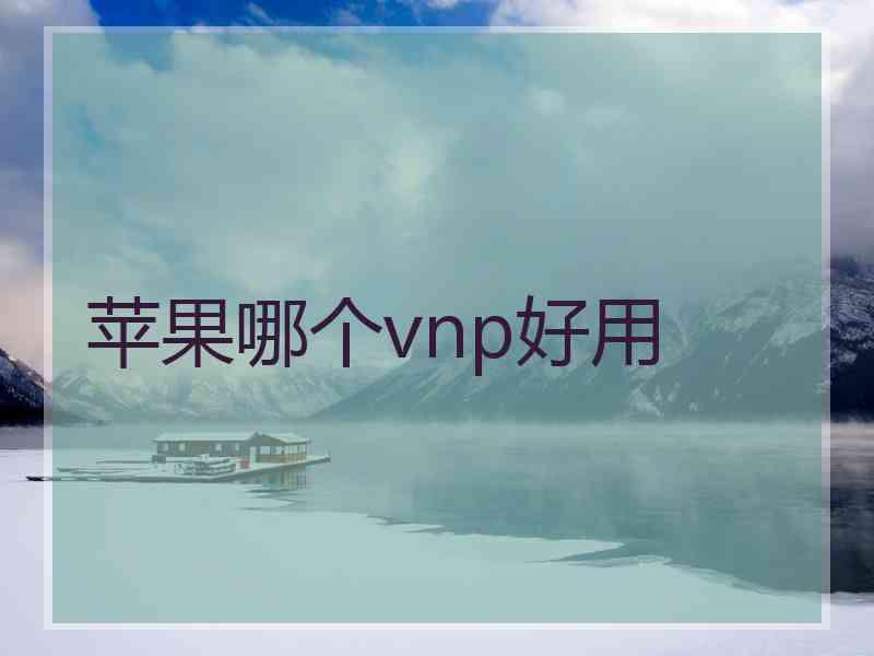 苹果哪个vnp好用
