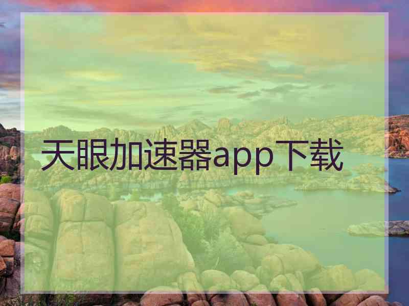 天眼加速器app下载