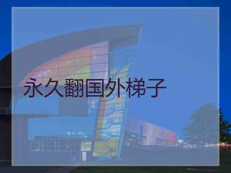 永久翻国外梯子