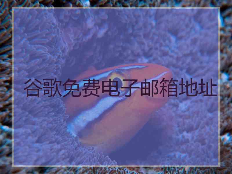 谷歌免费电子邮箱地址